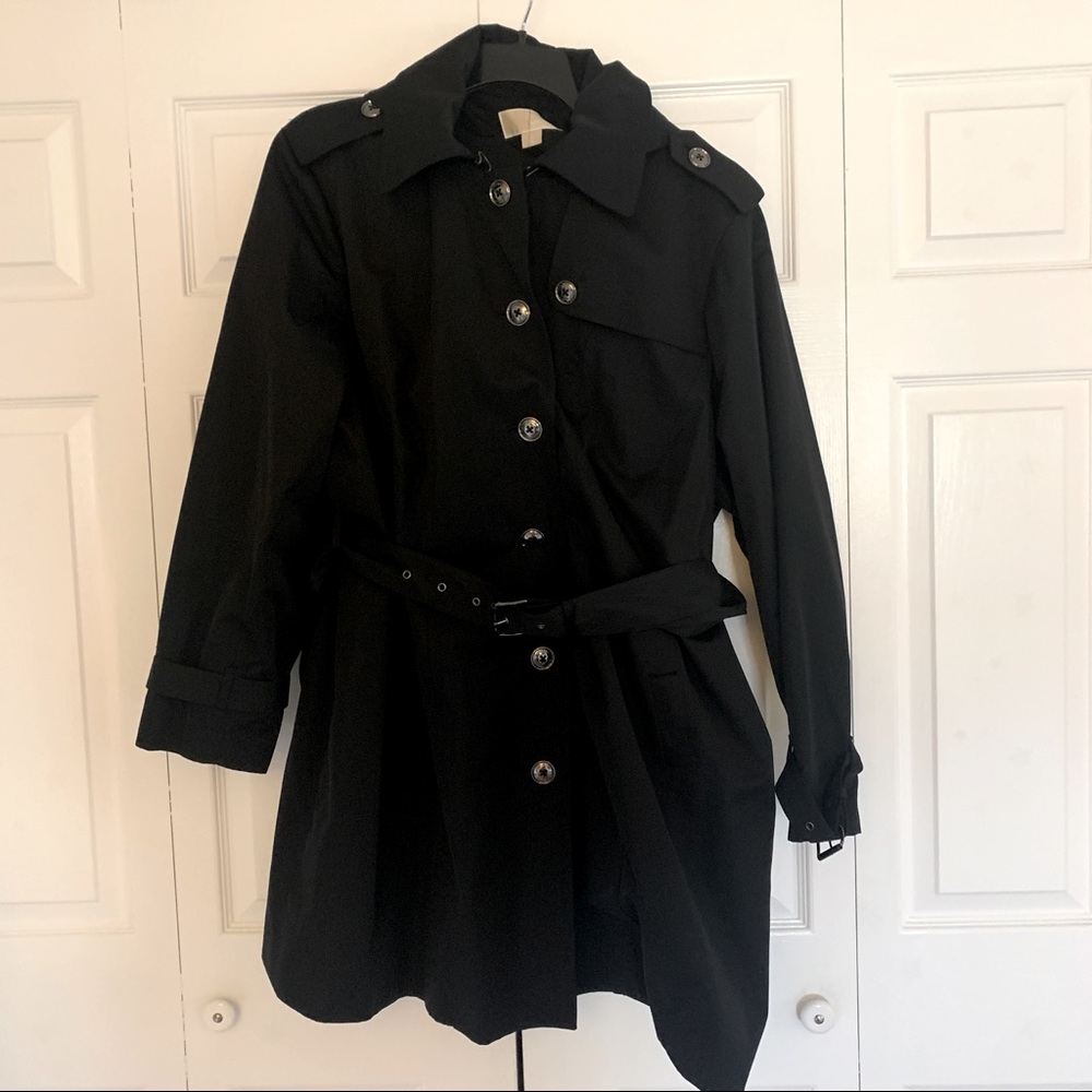 Michael Kors Plus Hooded Trench Coat Size 3X
